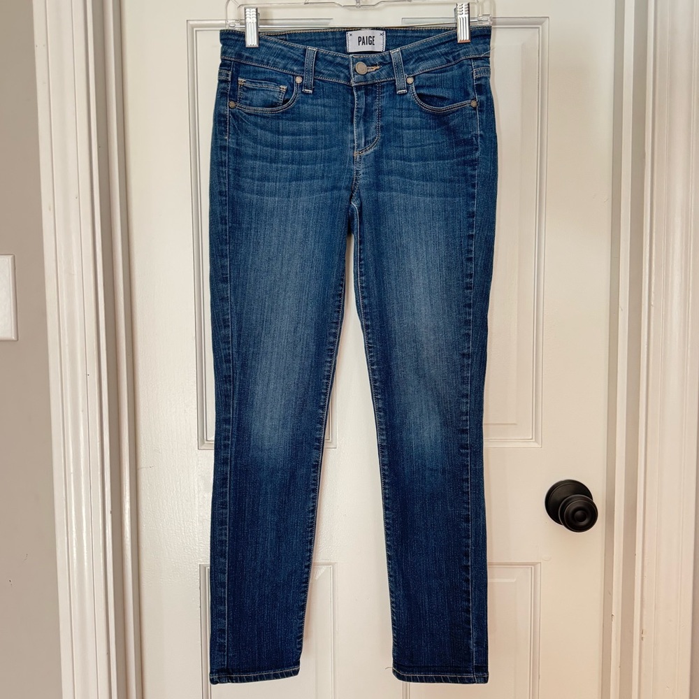 Paige Size 25 dark denim skinny jeans